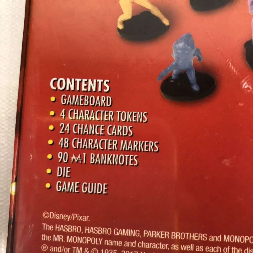 Monopoly Junior Incredibles 2 Board Game Disney PIXAR Hasbro Sealed